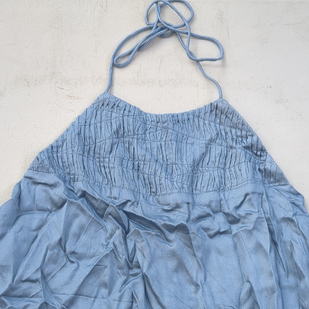 Tavik Light Blue Halter Maxi Dress